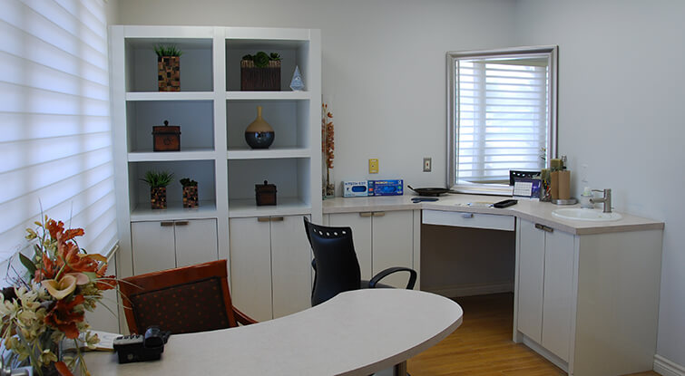 Silva Dental Lab custom shades room